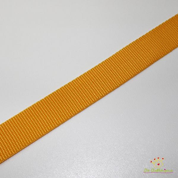 Gurtband Uni 30 mm Gelb